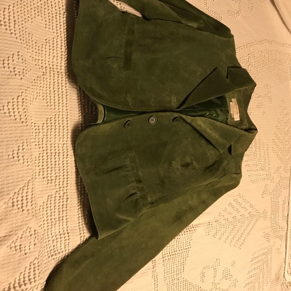 Margaret Godfrey suede blazer